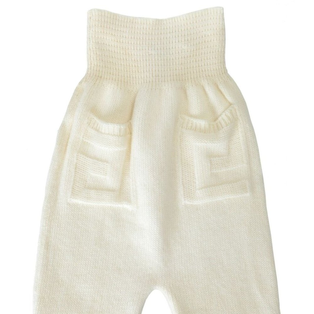 Young Versace Wool Cashmere Angora Girl's Pants